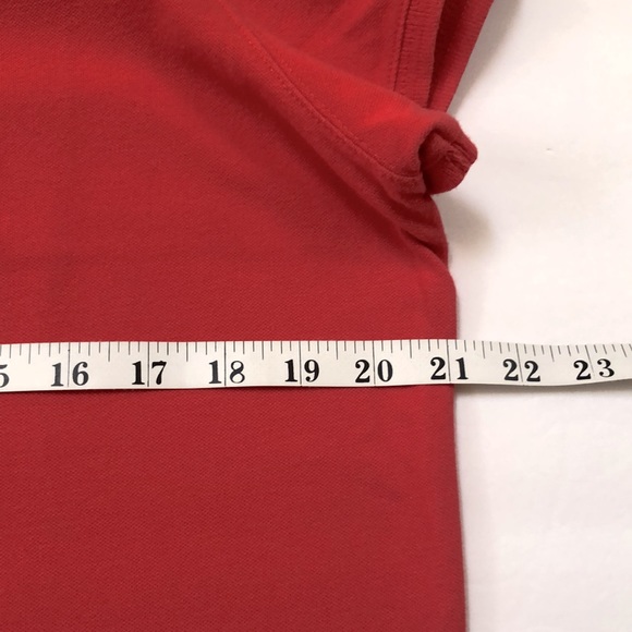 LL Bean Cotton Polo Shirt Red Coral - Picture 5 of 11